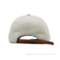 Custom Warm Winter Hat Lamb Wool Baseball Cap